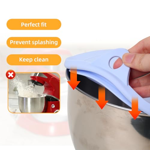 Couvercle bol mélangeur silicone bleu compatible robot KitchenAid - 6
