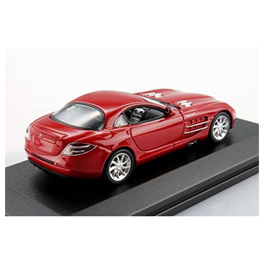 Minichamps 640037120 - Coche de colección Mercedes-Benz SLR Mclaren Coupe'03, rojo - escala 1/64