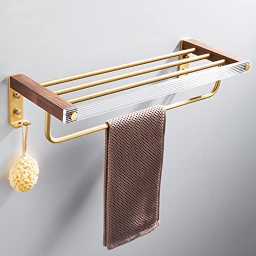Kit matériel salle de bain porte-serviette double bois acrylique