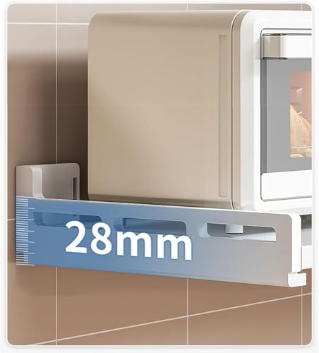 Ahorro de espacio en encimera con el estante para horno microondas 7