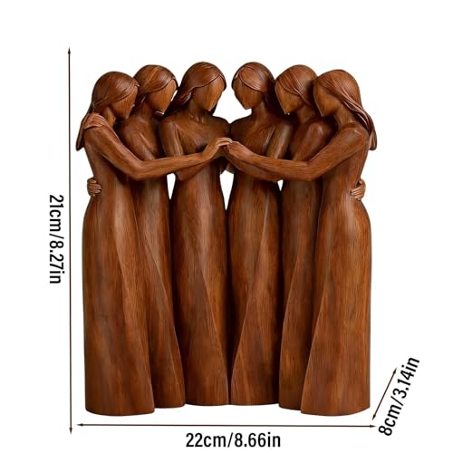 Figurine de soeur décorative pour bibliothèque et étagère salon