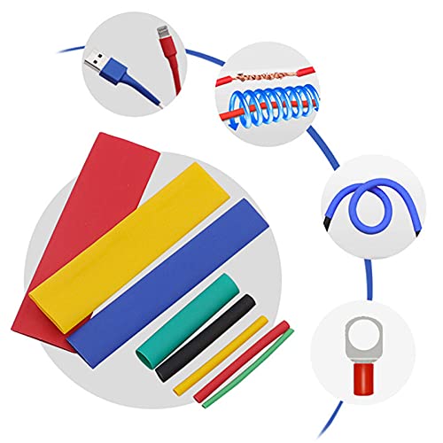 Roadoor 164 ADET Isı Shrink Boru Paketi, Çok Renkli, Poliolefin, 2: 1 Shrink Oranı, Çeşitli Boyutlar, Anti-Pas, Esnek, Elektrik Yalıtımı, Tel Bağlama, Kablo Eklemleri Onarımı, Endüstriyel Kullanım