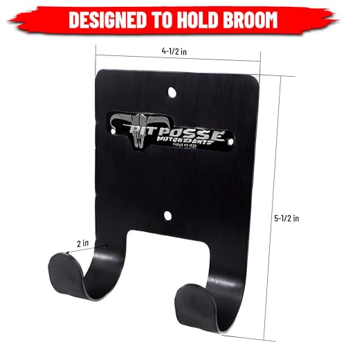 Gancho de aluminio Pit Posse PP3187BK negro para escobas de remolque 4