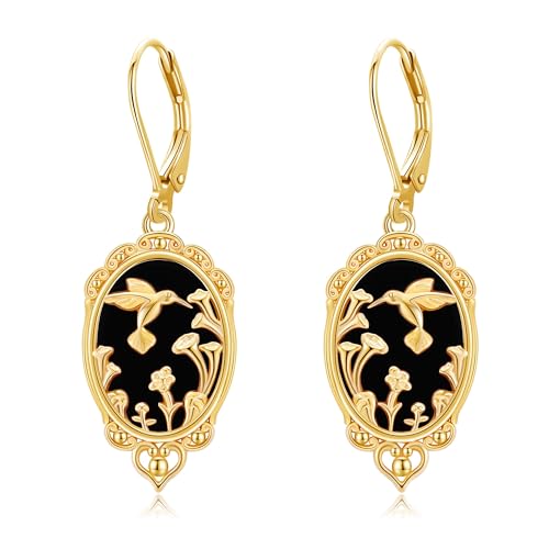 Boucles d'oreilles colibri argent 925 : cadeau anniversaire femme