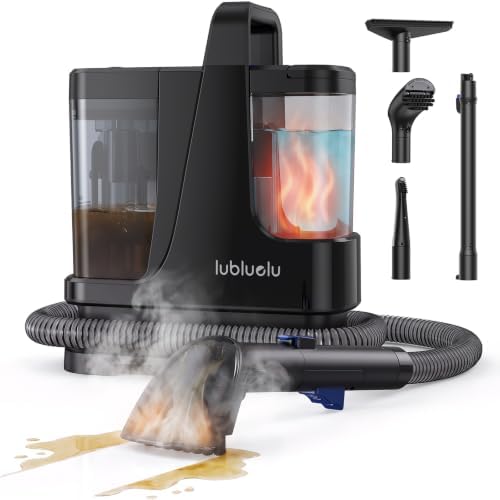 Lubluelu Polsterreiniger Gerät, Dampfsauger, 18 kPa, 1800 W, 4 Modi | Waschsauger Polsterreiniger mit vielseitigem Zubehör, 4,5 m Kabel und abnehmbarem 2 m Schlauch für flexible Re