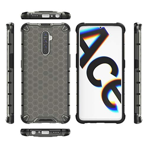 Image of Glasgow | for Realme X2 Pro Back Case Cover for Realme X2 Pro with 4 Bumper Corners and Military Grade Protection - Black