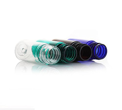12 botellas vacías rellenables de plástico portátil con pulverizador blanco de 0.3 fl oz y frascos de perfume con frasco de perfume blanco frasco de muestra frasco de botella de aerosol de niebla fina atomizadores para agua de maquillaje (verde) 3