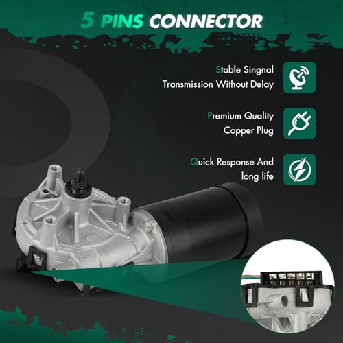 Image of SCITOO Front Windshield Wiper Motor Replacement for 1997-1999 for Mercedes-Benz for E300,2002-2003 for Mercedes-Benz for E55 AMG Wiper Motor 2108201742 5 Pins