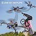 X-shop Drone with Camera, 1080P FPV Mini Drones for Kids Adults with Carrying Case, One Key Take Off/Landing, Altitude Hold, Obstacle Avoidance, Toys Gifts for Kids Beginners with 2 Batteries, Black