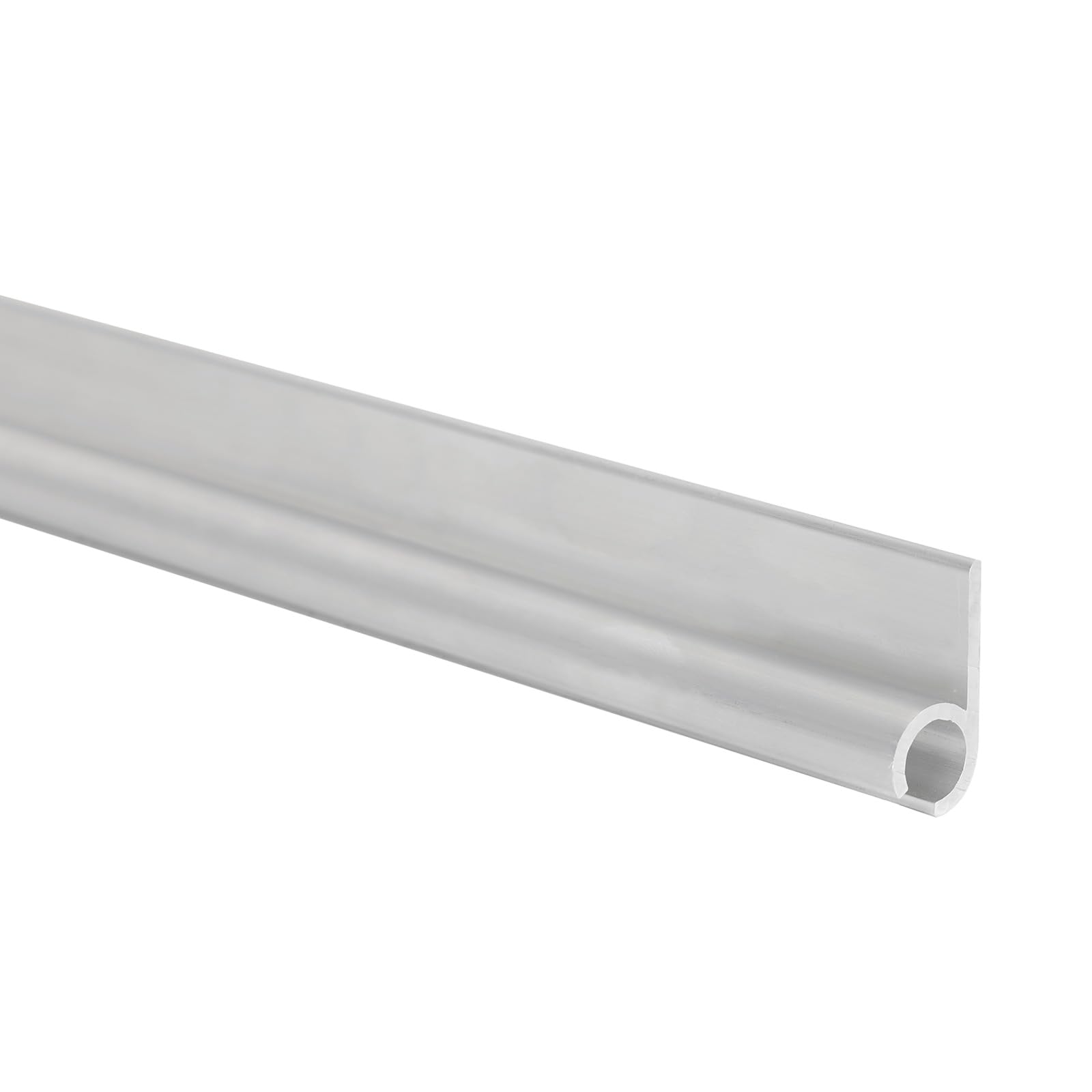 Lot de 8 rails de fixation murale en aluminium de 50 cm pour tente, 45°, pour passepoil de 6 à 9 mm, pour caravane, camping-car, tente, auvent, voile d'ombrage