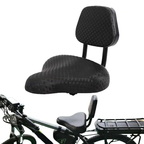 Fahrradsitz mit Rückenlehne, universeller wasserdichter Fahrradsattel mit Rückenstütze | weicher Rückenlehnensattel für langes Fahren | Fahrradzubehör für Pendeln, Reisen, tägliches Fahren