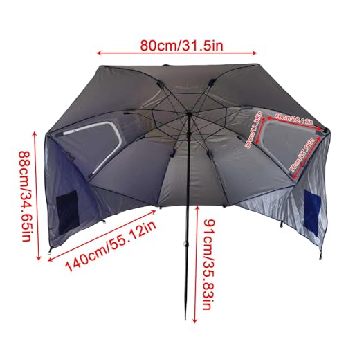 Parapluie de pêche pliable pour éviter les coups de soleil au jardin