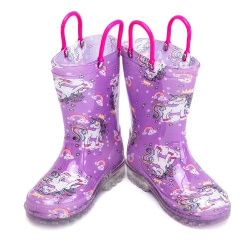Image of HugRain Light Up Rain Boots for Little Kids