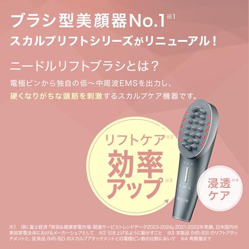 ヤーマン(Ya-man) ミーゼ ニードルリフトブラシ MS83SAM ブルーグレー の商品画像 6