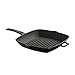 Lava Cookware Hierro Fundido Esmaltada – Sartén parrilla con mango, 20 x 20 cm, color negro
