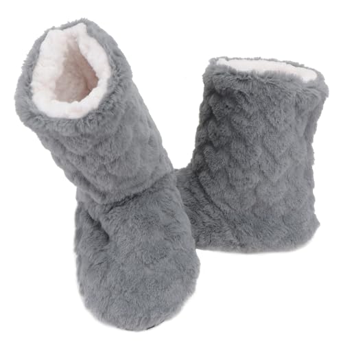iplusmile Botas de Invierno para Interiores Suela Antideslizante y Forro Polar, para Baile y Uso en Casa Durante Otoño E Invierno