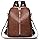 JSNOM Zaino Donna Elegante Antifurto: Borsa Zainetto Donna Pelle Piccola Impermeabile Daypack per Universitá Scuola Shopping Lavoro Casual (Nero) (Marrone)