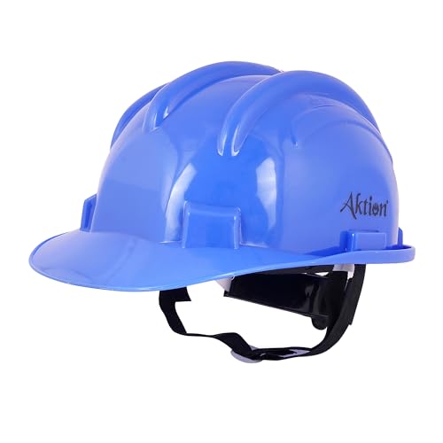 Image of Aktion AK H12 BLU Safety Helmets Rachet Type, IS 2925:1984 Color: Blue, Pack of 15