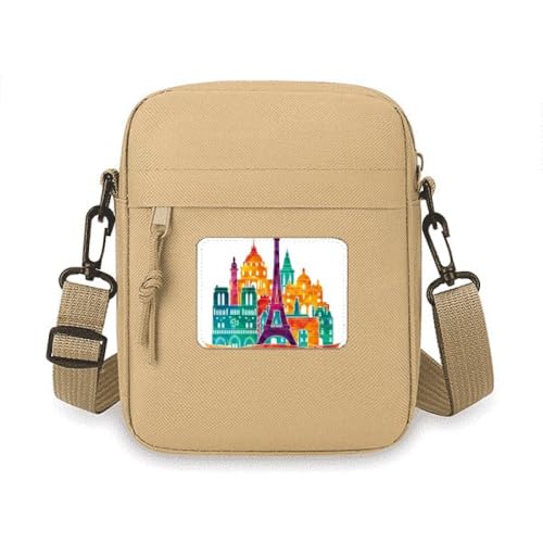 Sac à bandoulière pour téléphone portable femme Tour Eiffel Paris