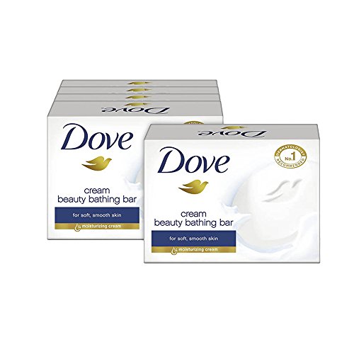 Image of Dove Cream Beauty Bathing Soap Bar, 75g (Buy 4 Get 1)