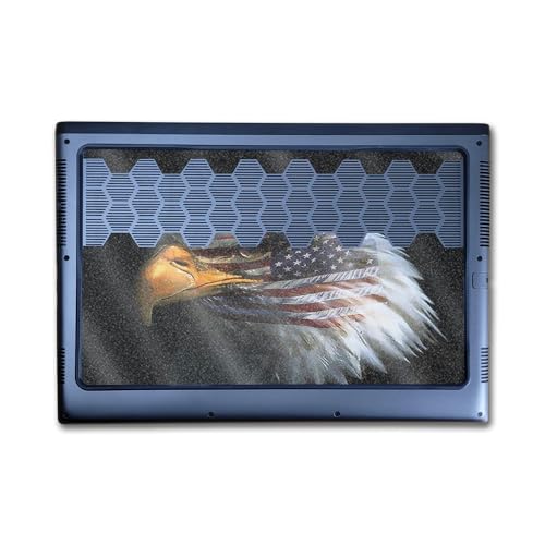 Image of Glossy Glitter Laptop Skin Compatible with Alienware M16 R2 (2024) - Eagle Eye - Premium 3M Vinyl Protective Wrap Decal Cover - Easy to Apply | Crafted in The USA by MightySkins