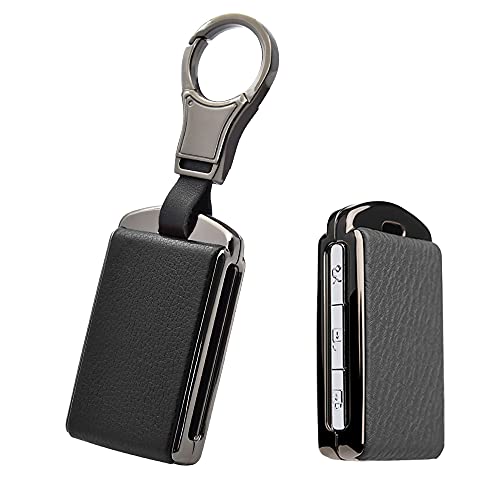 Étui en cuir pour clé de voiture Volvo C30 S60 V70 XC60 noir