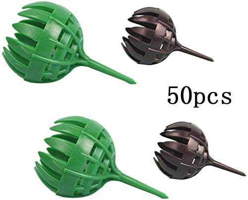 AYUN 50 Pieces S Size Random Color Plants Grow Fertilizer Container Bonsai Fertiliser Baskets Gardern Tool