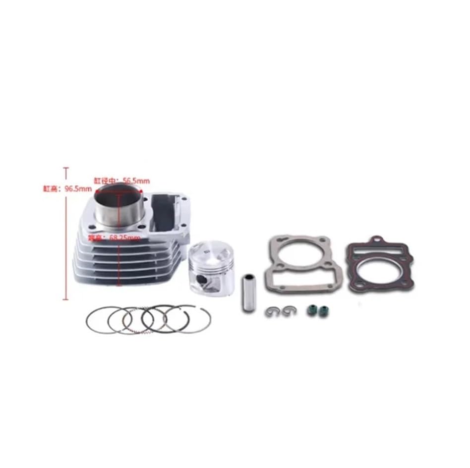 Kit de juntas de pistón de 56,5 mm para motor de moto de 125 cc WY125 y CG125 3