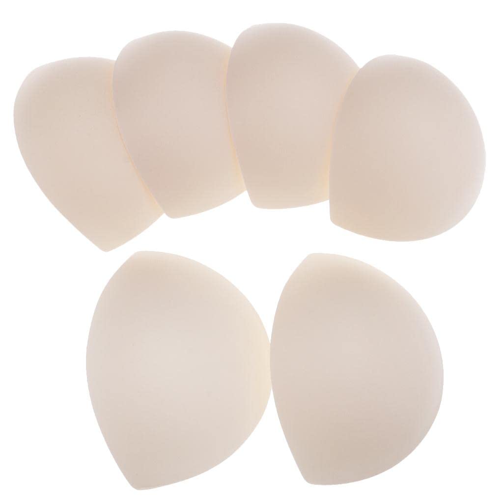 ujeavette 3 Pairs Women Foam Inserts Breast Bra Pads Swimwear Bikini Pads Nude-picture-46