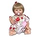 HYYK 18 pouces/48 cm Lovely Soft Rebirth Baby Dolls Full Silicone HandmaToddler Toy Realistic Lavable Newbirth Baby Girl Lifelike Blue Eyes Boy and Girl for Kids Collectibles