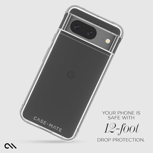 Coque Google Pixel 8 transparente robuste anti choc avec verre 6,3" - 3