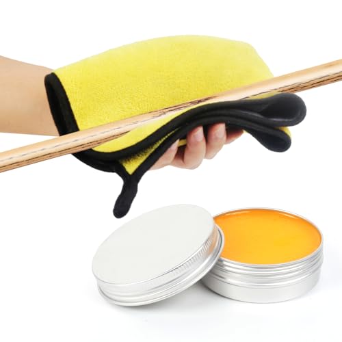 Vefungyan Cue Shaft Cleaning Wax Burnisher: Two‑Sided Billiard Pool Cue Stick Slicker Cloth Cleaner Pool Silky Shaft Wax Accessories