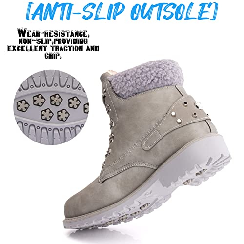 Hitmars Stivali Invernali Donna Stivaletti Neve