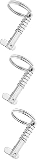 Toddmomy 3pcs stainless steel spring pin carbon steel quick release pin metal Marine pin boat lock pin Bimini Hardware pin go-parts Marine Quick Release Pin boat quick loading Jaws