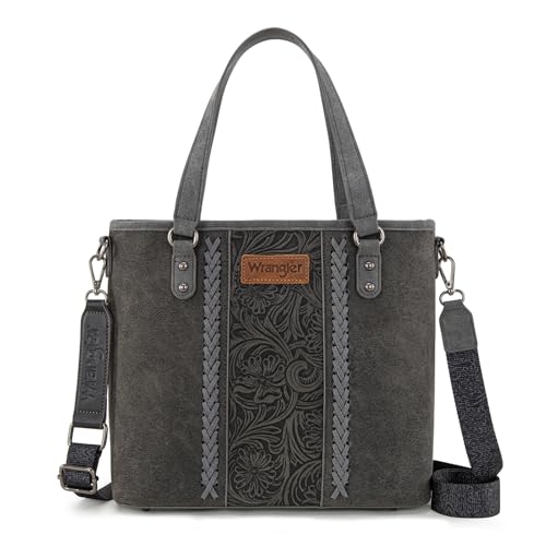 Image of Montana West X Wrangler Tote Bag for Women Western Purses with Detachable Strap Medium Satchel Handbags | with Crossbody Strap
