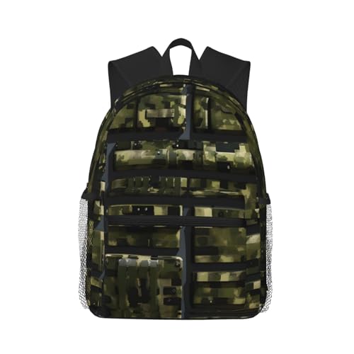 YQxwJL Army Digital Camouflage Backpack Large Sports Bag, Best for Basketball, Soccer, Volleyball, Swim, Gym, Travel