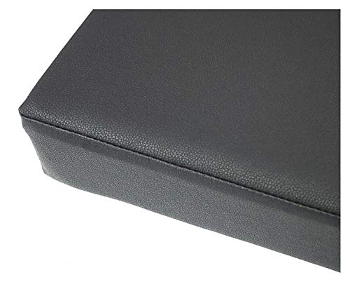 Coussin de banc rectangulaire noir wangk 45x45cm pour chaise longue