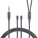 okcsc Replacement Earphone Cable, MMCX Earphone Cable, 4 Cores High Purity OFC Silver Plating, Compatible with Shure SE215/SE315/SE425/SE535/SE535 Etc SE Series Plug, 3.5mm Straight 4FT