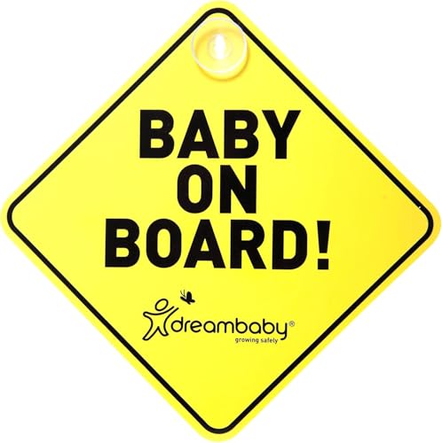 Dreambaby Baby On Board Sign - Baby Safety Awareness Warning Decal - Model L211