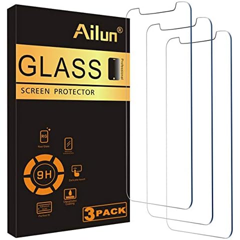 Ailun for Apple iPhone 11 Pro/iPhone Xs/iPhone X Screen Protector,3 Pack, 5.8 Inch Display, Tempered Glass 2.5D Edge Work Most Case [NOT for iPhone 11 6.1 inch] Cover