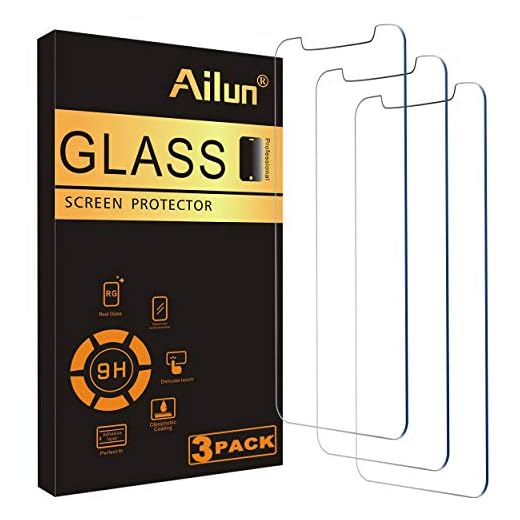 Ailun for Apple iPhone 11 Pro/iPhone Xs/iPhone X Screen Protector,3 Pack,5.8 Inch Display,Tempered Glass 2.5D Edge Work Most Case[NOT for iPhone 11,6.1 inch]