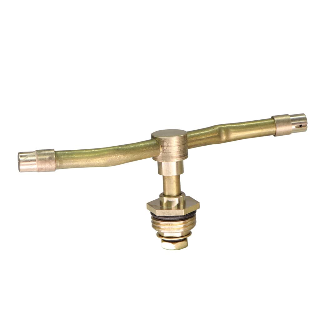 Irrigation de jardin avec arroseur rotatif tourbillonnant 2 bras en laiton