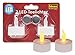 Idena 408982 - LED Teelichter, 2 Stück, elektrische Kerzen mit flackerndem Licht, inklusive Batterien, Deko für Hochzeit, Party, Weihnachten, Ostern, als Stimmungslicht
