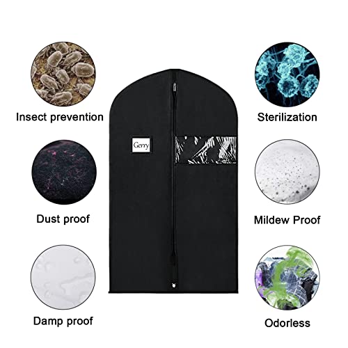 Image of Univivi 16 Pack Suit Bags Garment Bag for Men Storage 40-inch Clothes Cover with Clear Window and ID Card Holder for Suit Jacket, Skirt, Shirt and Coat