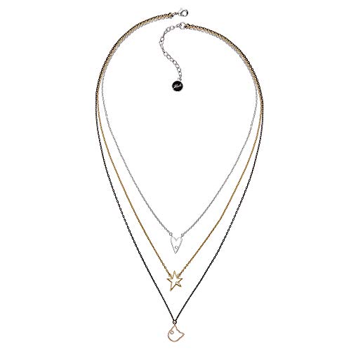 Preisvergleich Produktbild KARL LAGERFELD Open Heart, Star, Choupette Triple Damen Halskette (Multi) - 560mm
