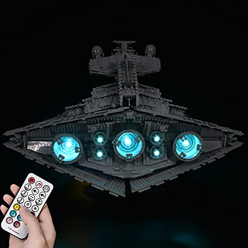 Hosdiy Beleuchtung Set für Imperialer Sternzerstörer, LED Lichtset Kompatibel mit Lego 75252 (Nur Beleuchtung, Ohne… – Bild 5