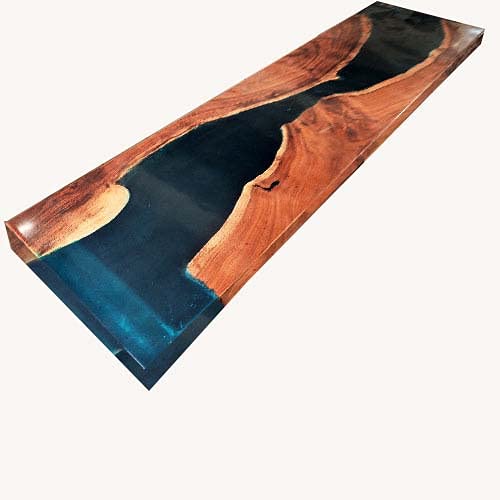 Beautiful Walnut Dark Green Epoxy Table - Resort- Epoxy Dining Table - Custom Epoxy River Table - Office 25-35 Thickness {Only Top}