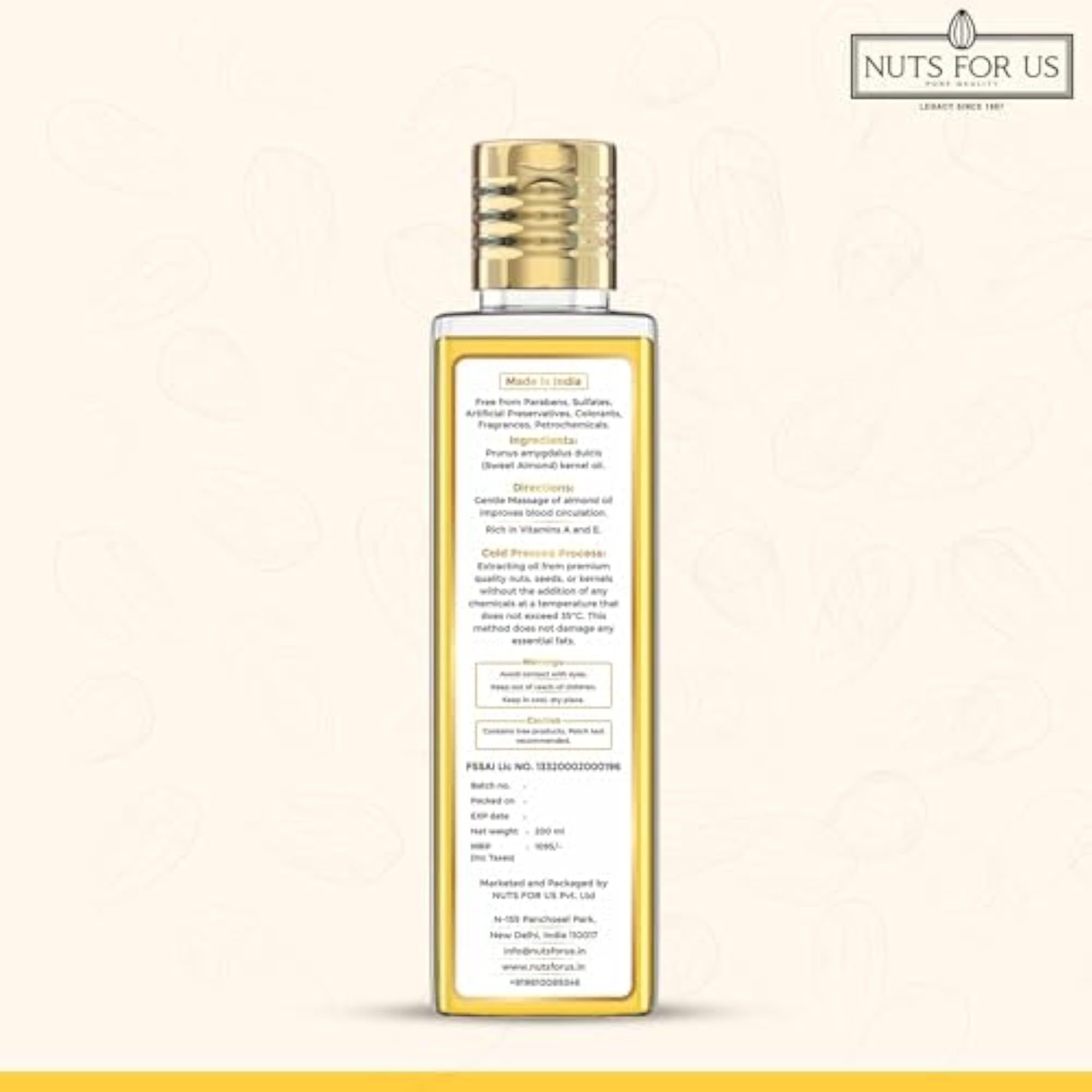 Cold Pressed Almond & Coconut Oil Combo, 100ml Each