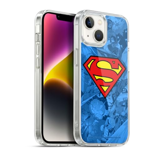 Funda iPhone 14 Superman carcasa protectora silicona flexible DC