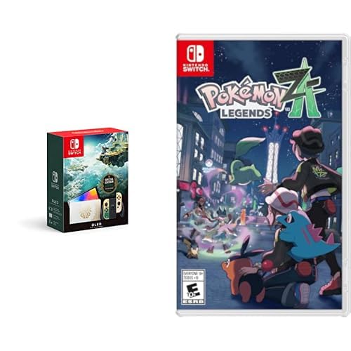 Nintendo Switch OLED Model - Legend of Zelda: Tears of the Kingdom Edition + Pokémon Legends: Z-A Bundle
